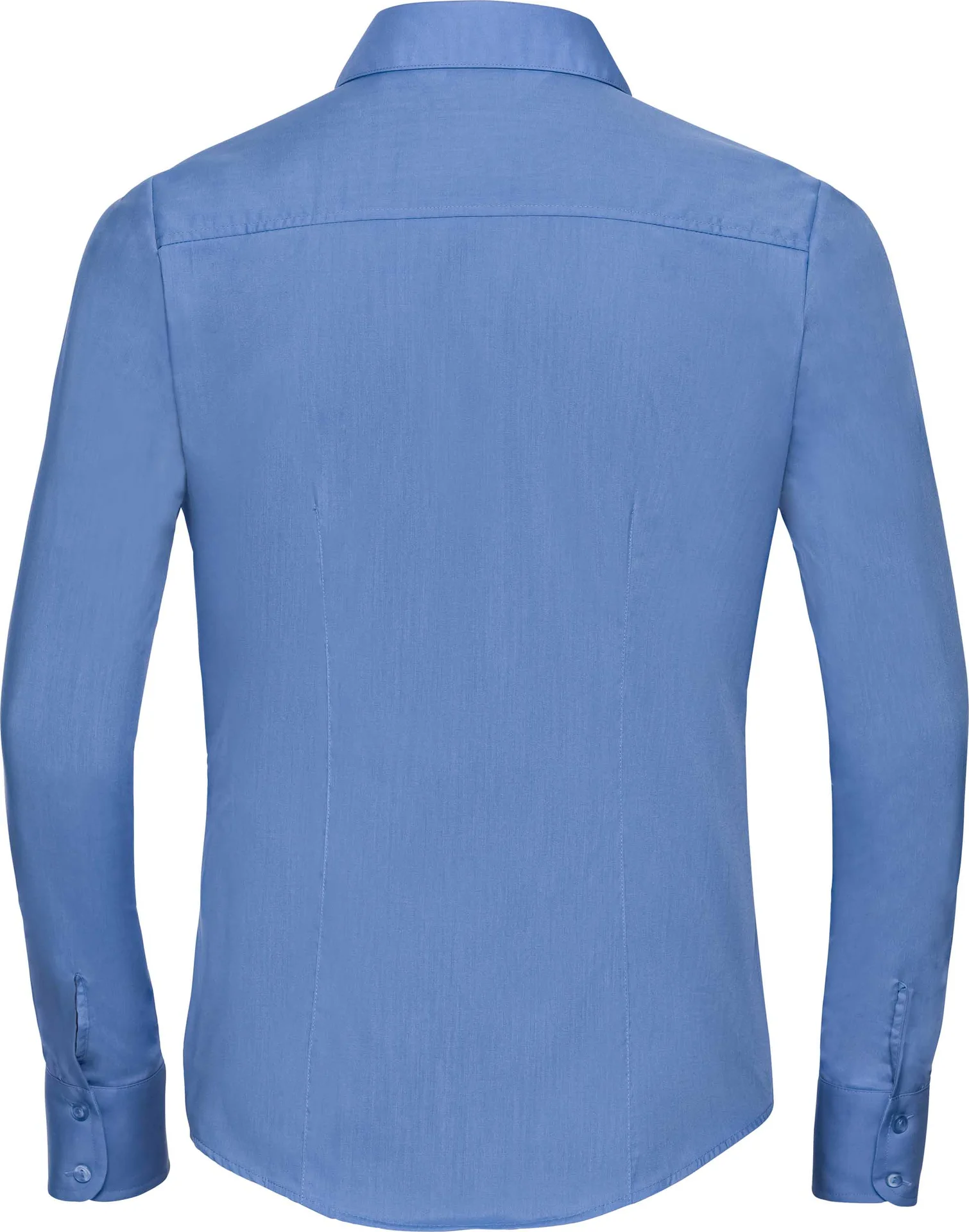 Russell Ladies Long Sleeve Polycotton Easy Care Fitted Poplin Shirt