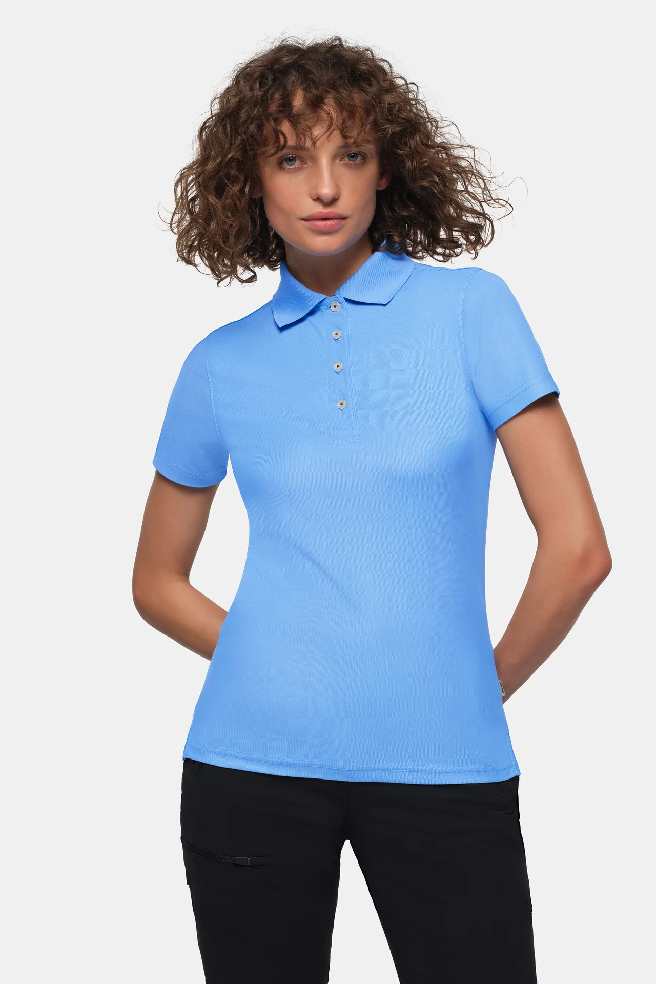 hakro-206-damen-poloshirt-coolmax-malibublau-model-0 HAKRO Women-Poloshirt 206 Coolmax