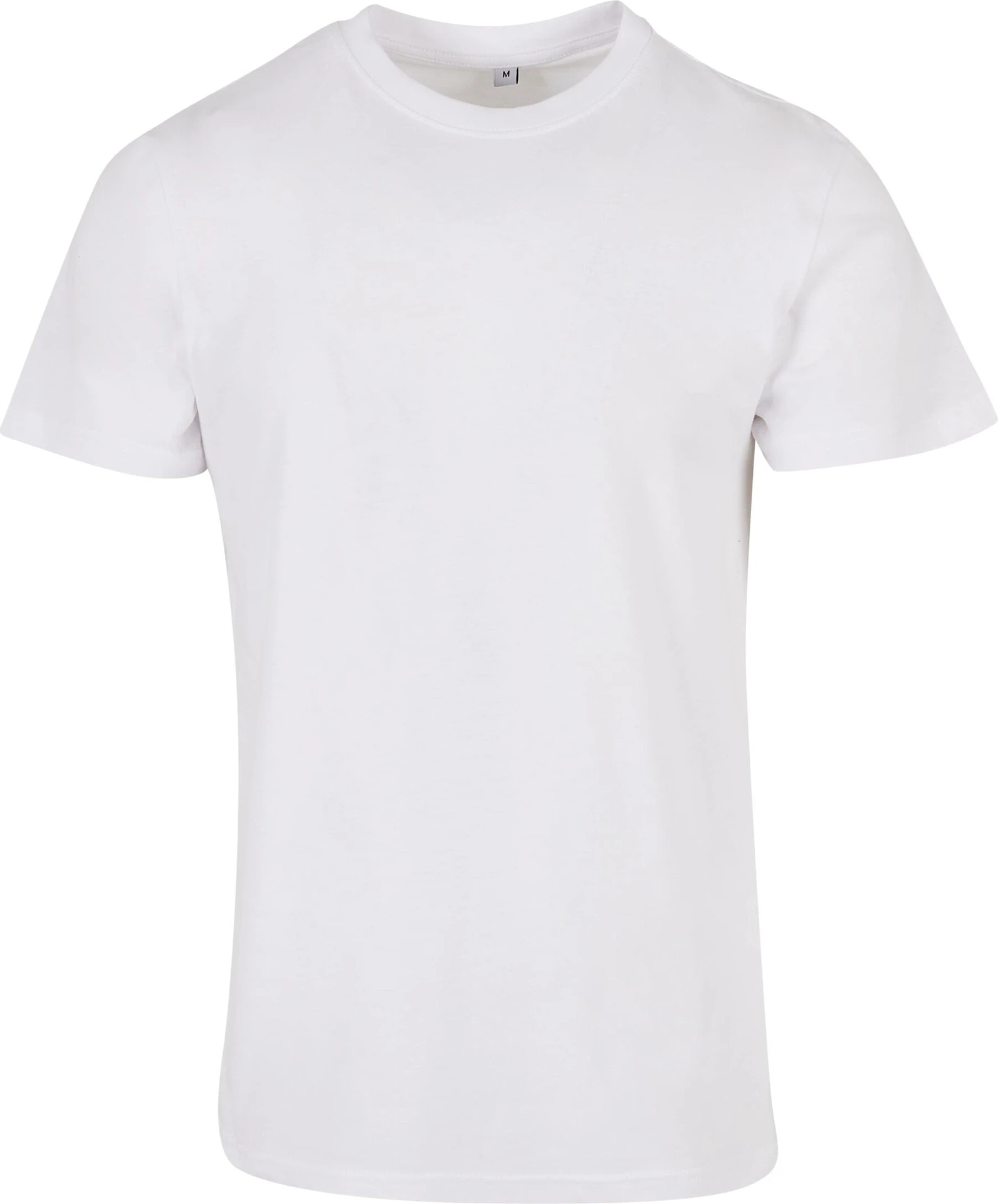 BYB-BB010-basic-round-neck-t-shirt-white-front-4 Build Your Brand Basic Round Neck T-Shirt