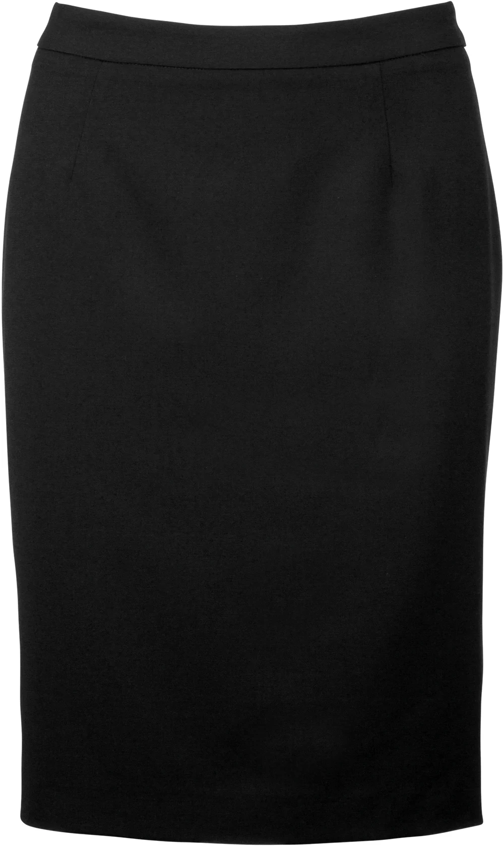 kariban-K732-bleistiftrock-black-front-3 Kariban Bleistiftrock