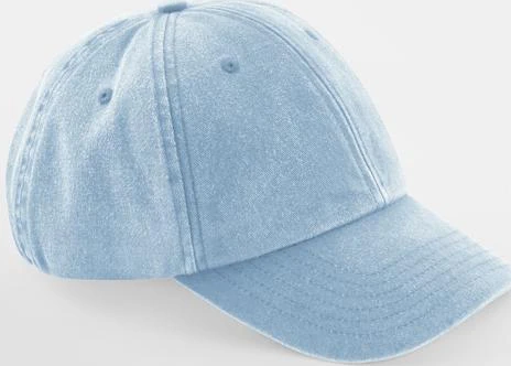 beechfield-b655b-junior-low-profile-vintage-cap-vintagelightblue-front-1 Beechfield Junior Low Profile Vintage Cap