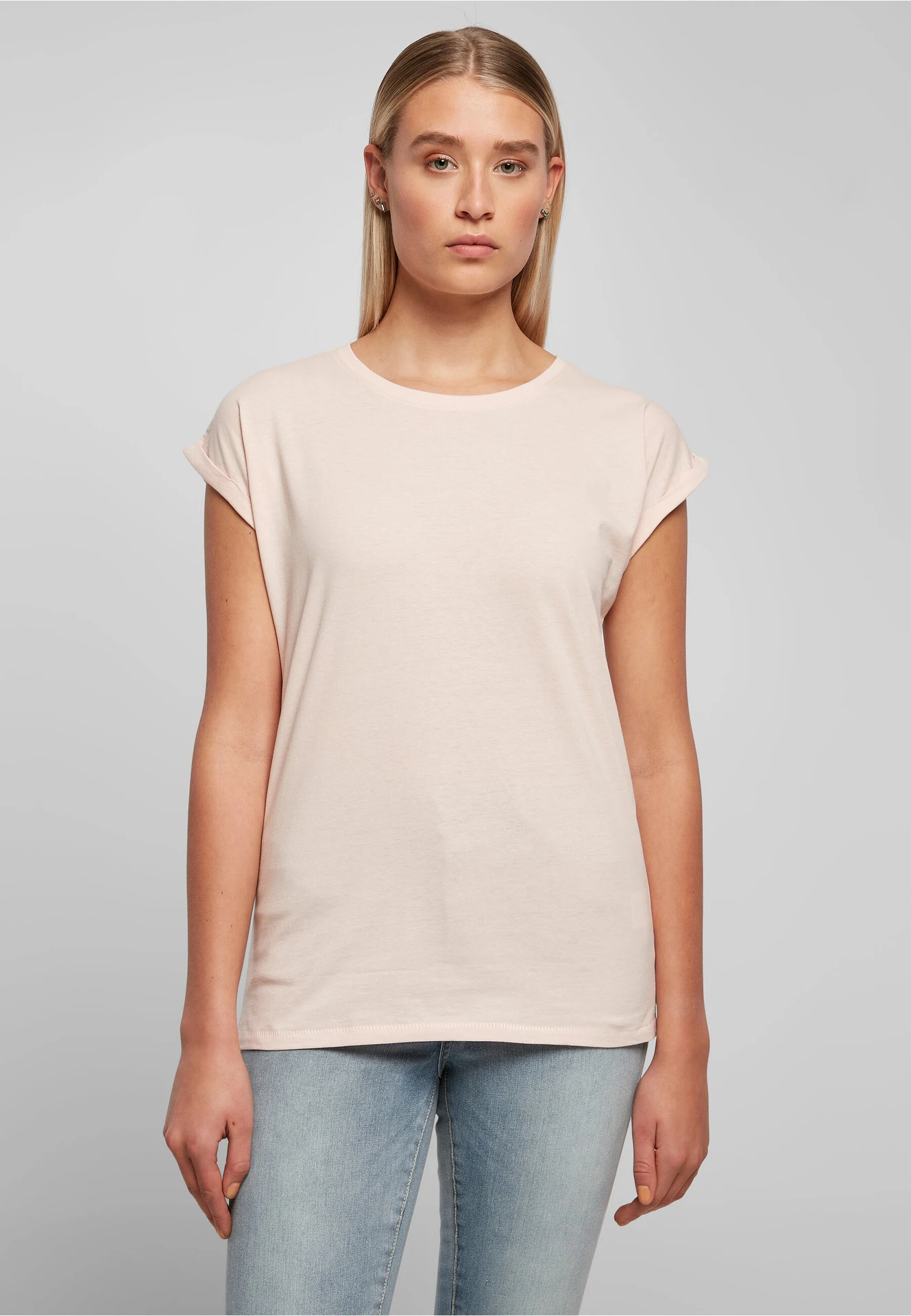 Build Your Brand Ladies Extended Shoulder Tee