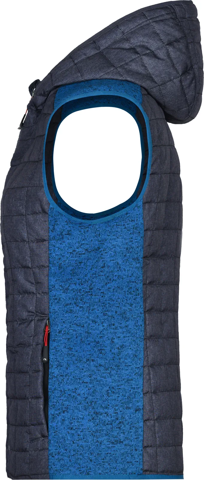 James & Nicholson Ladies Knitted Hybrid Vest