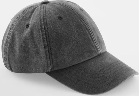 beechfield-b655b-junior-low-profile-vintage-cap-vintageblack-front-1 Beechfield Junior Low Profile Vintage Cap
