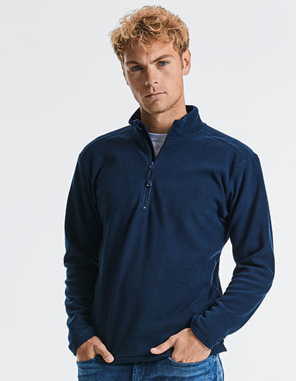 Russell Men`s Quarter Zip Microfleece