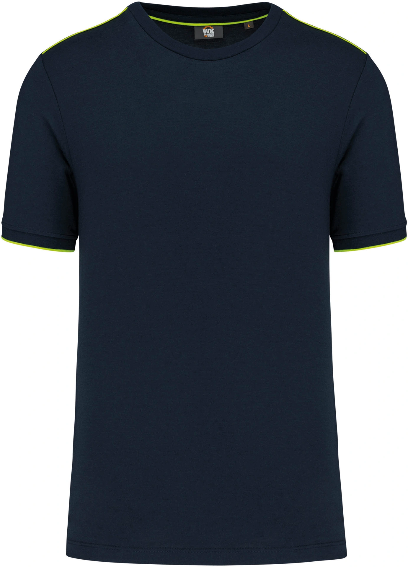 navy/fluorescent yellow