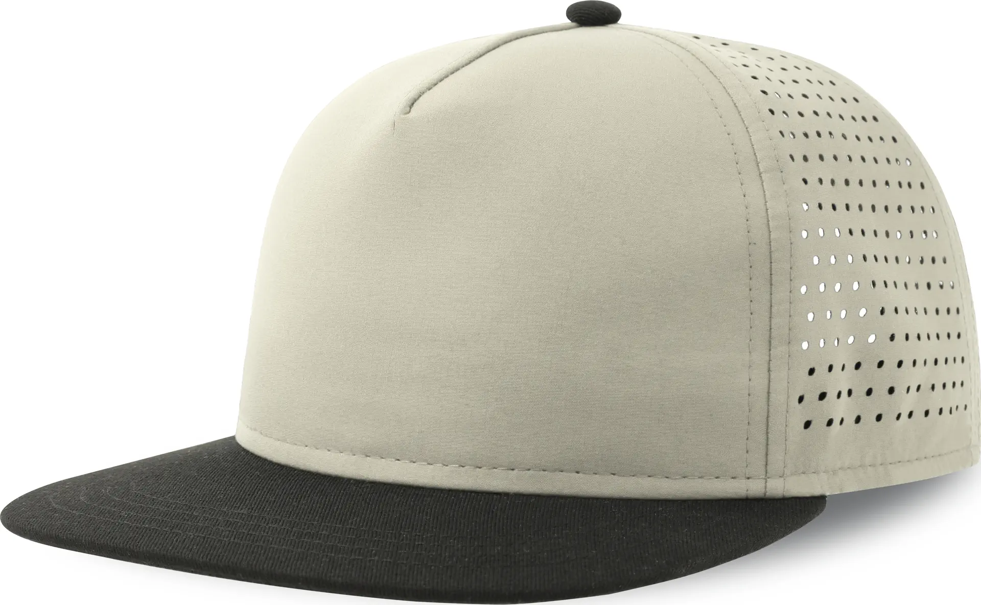 atlantis-BANS-bank-five-cap-recycled-lightgrey-black-front-2 Atlantis Bank Five-S Cap