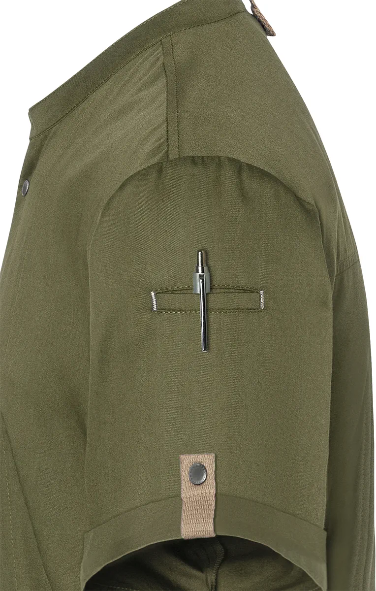KARLOWSKY Kurzarm Kochjacke Green-Generation