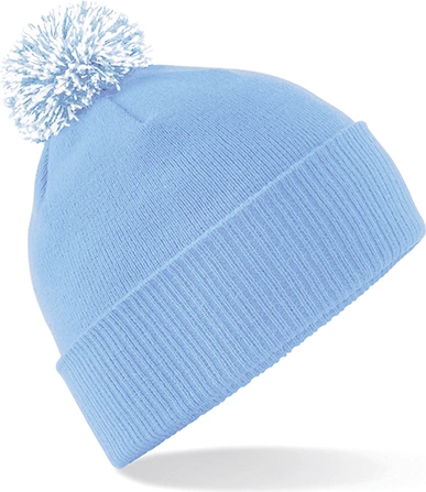 beechfield-b450-snowstar-beanie-skyblue-white-front-1 Beechfield Snowstar® Beanie