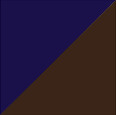 navy/brown