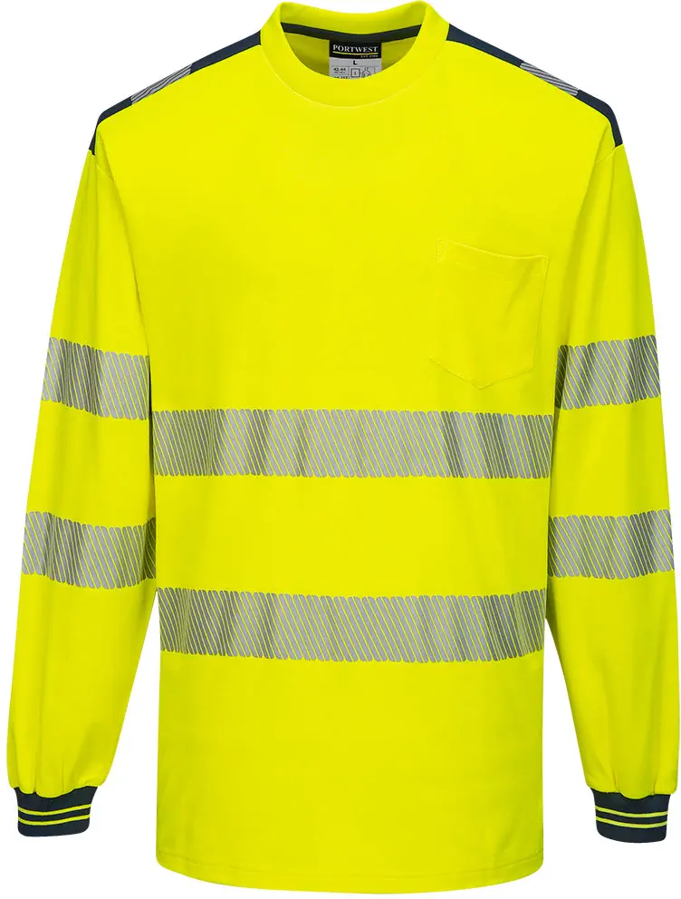 PORTWEST T185 Warnschutz Cotton Comfort T-Shirt, langarm