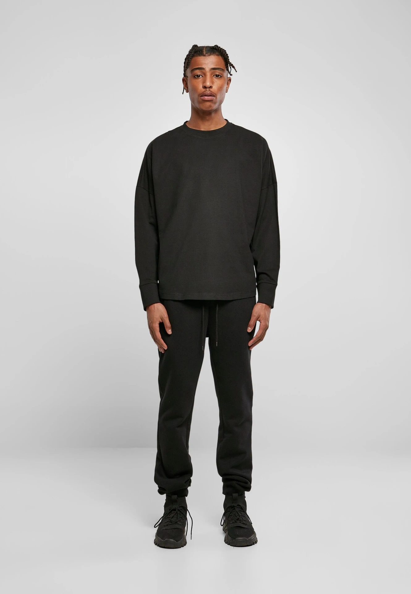 Build Your Brand Oversized Cut On Sleeve Longsleeve