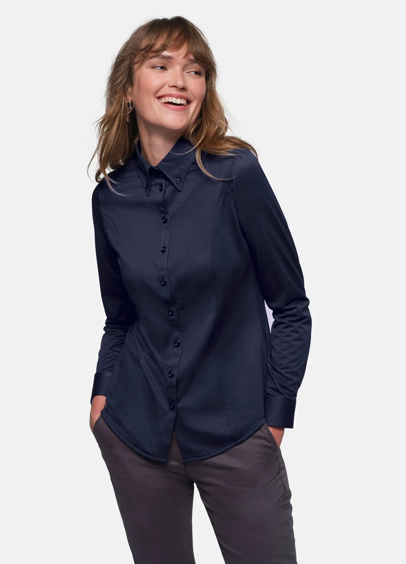 HAKRO Bluse 1/1 Arm 129 Natural Stretch
