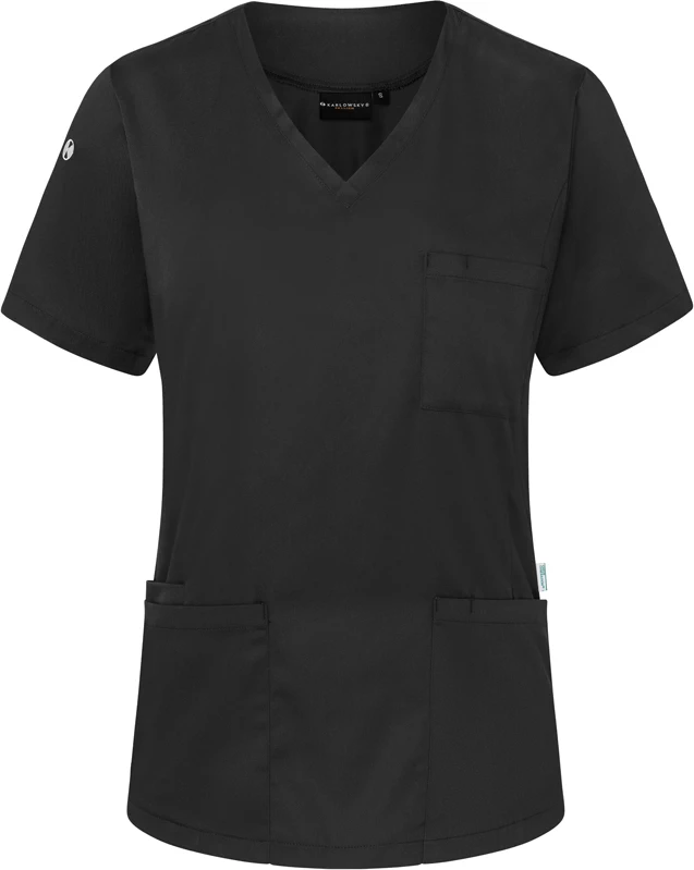 karlowsky-ks66-damen-schlupfkasack-essential-black-front-3 KARLOWSKY Damen-Schlupfkasack Essential