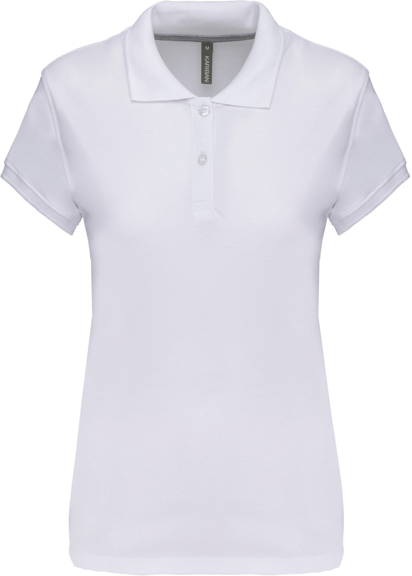 kariban-K242-damen-pique-polo-white-front-3 Kariban Damen Piqué Polo