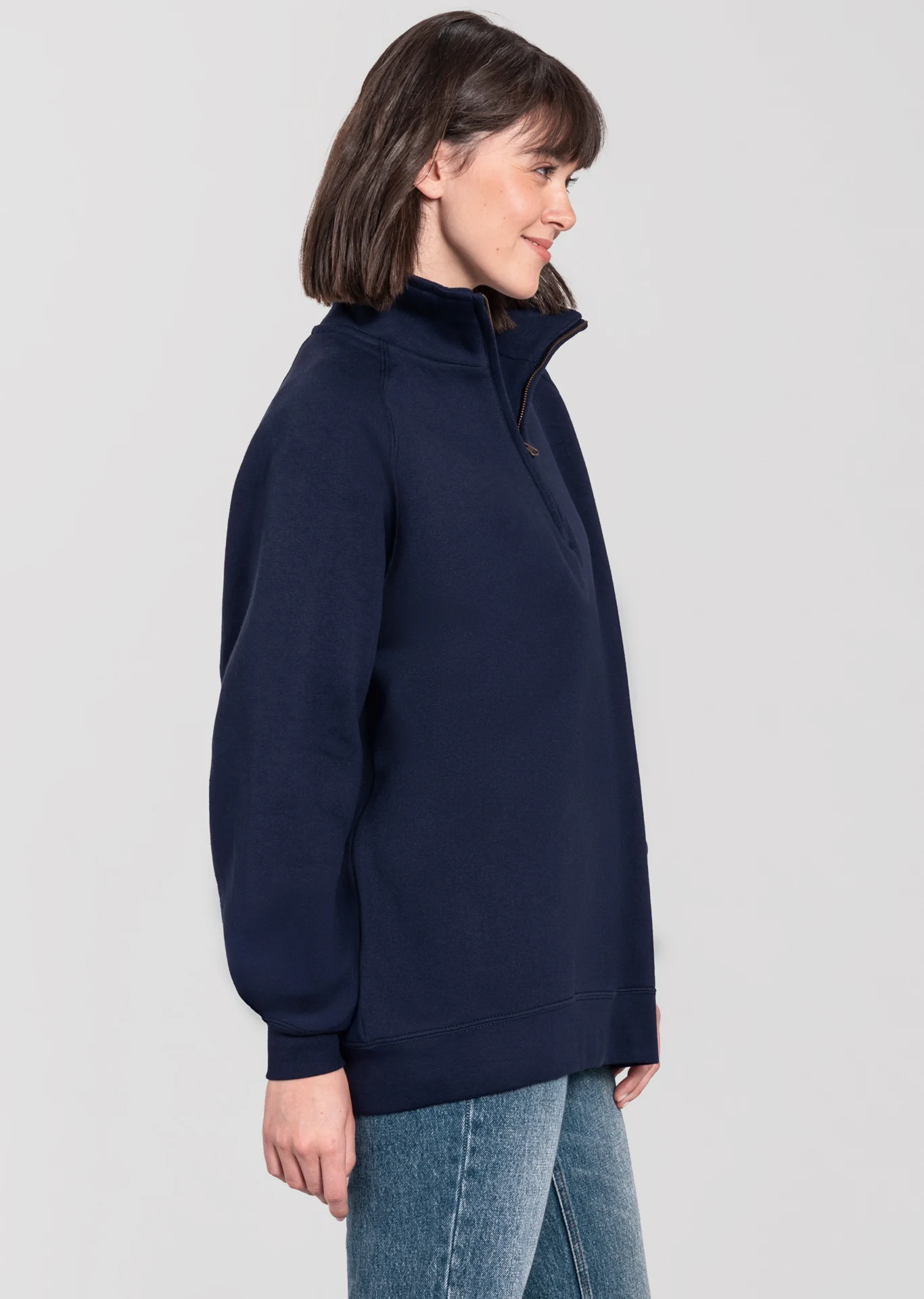F.O.L. Iconic Premium Zip Neck Sweat