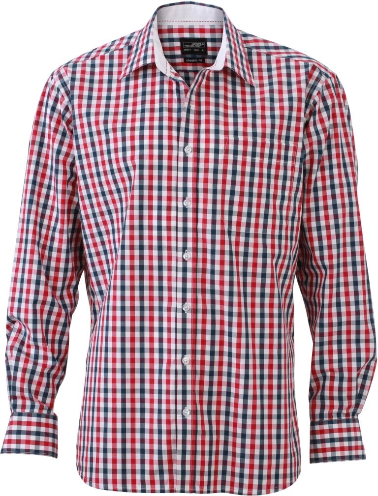 James & Nicholson Men's Checked Shirt James & Nicholson Men's Checked Shirt