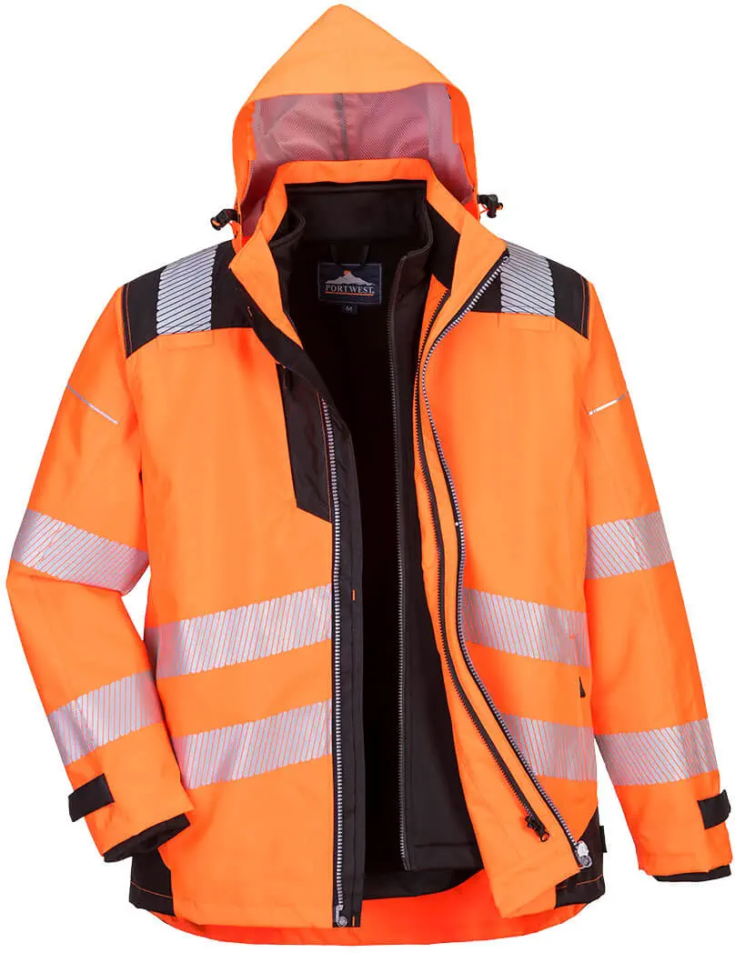 PORTWEST PW365 Warnschutz 3-in-1 Jacke