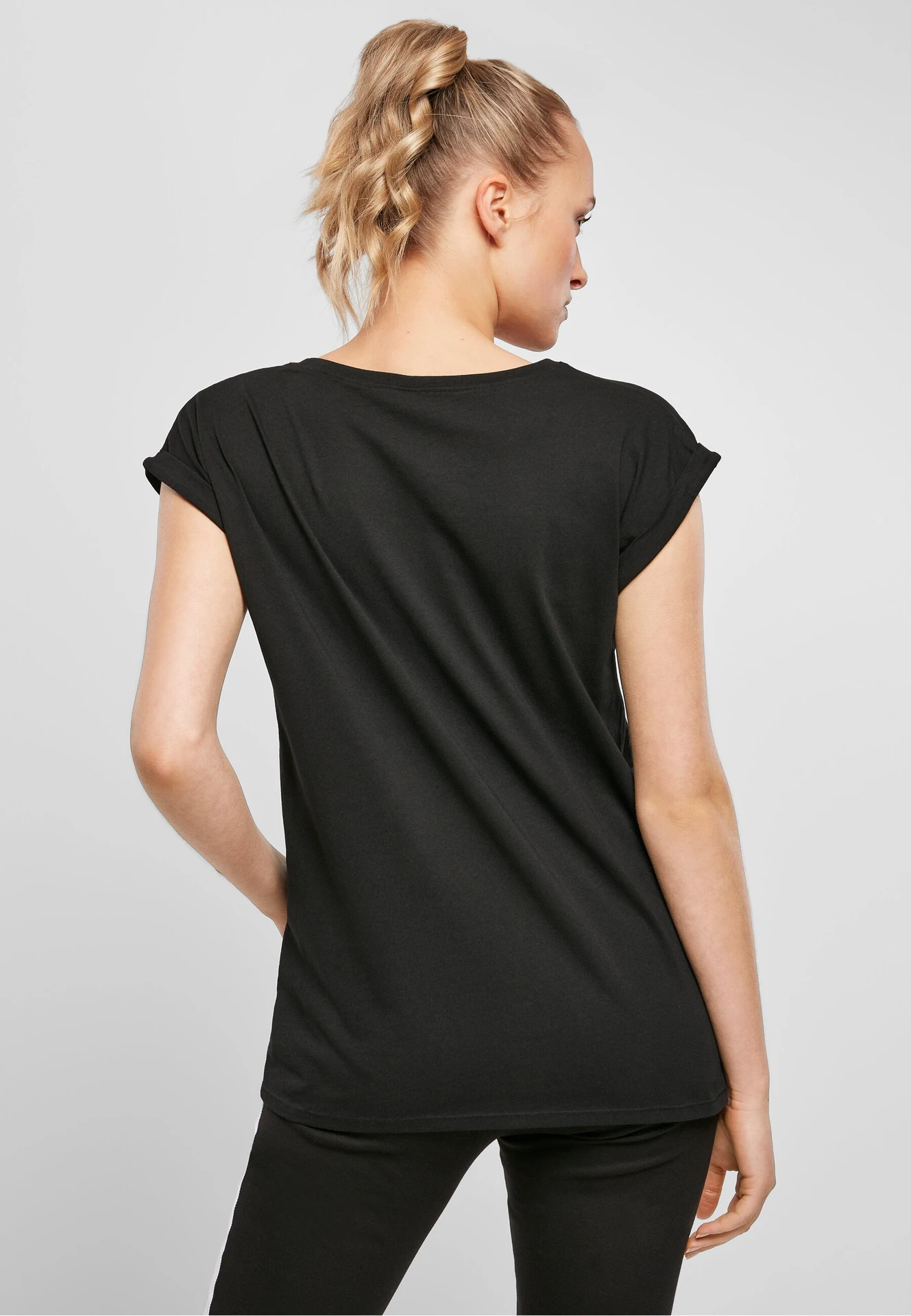 Build Your Brand Ladies Organic Extended Shoulder Tee