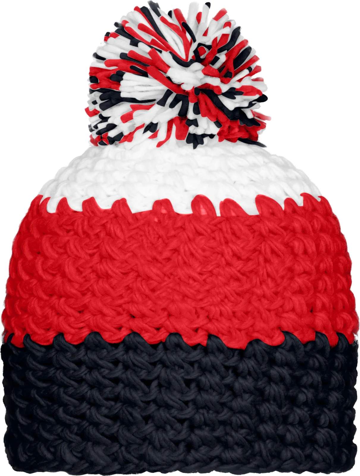 daiber Crocheted Cap With Pompon