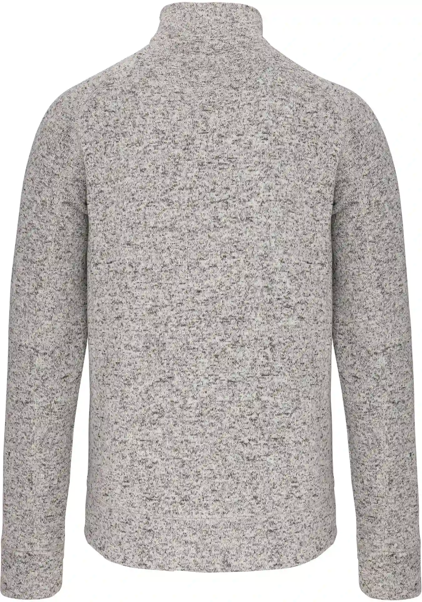 Kariban Herren Melange Strickfleece Jacke