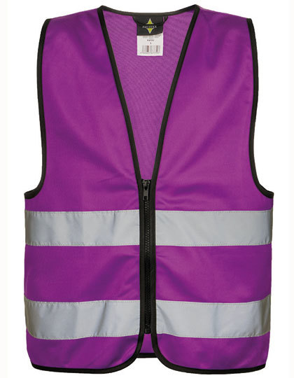 Korntex Kids´ Hi-Vis Safety Vest with Front Zipper Aalborg