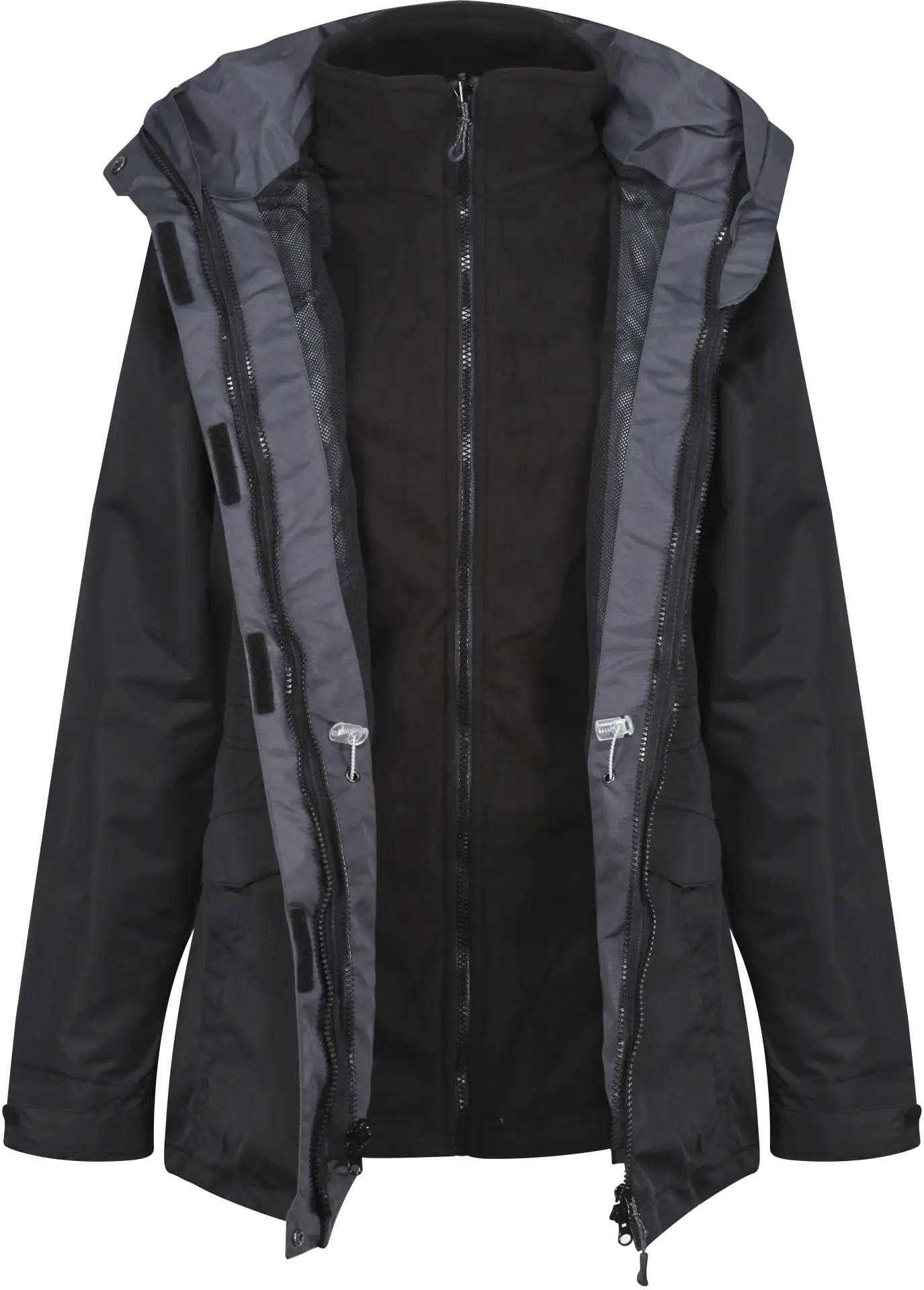 regatta-tra148-womens-benson-lll-breathable-3-in-1-jacket-black-front-3 Regatta Women´s Benson III Breathable 3 in 1 Jacket