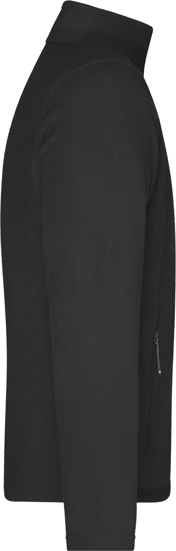 jn782-mens-fleece-jacket-black-right-6 James & Nicholson Men's Fleecejacket