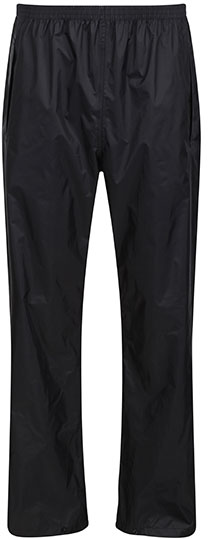 regatta-trw348-pro-packway-breathable-overtrouser-black-front-2 Regatta Pro Packaway Breathable Overtrouser