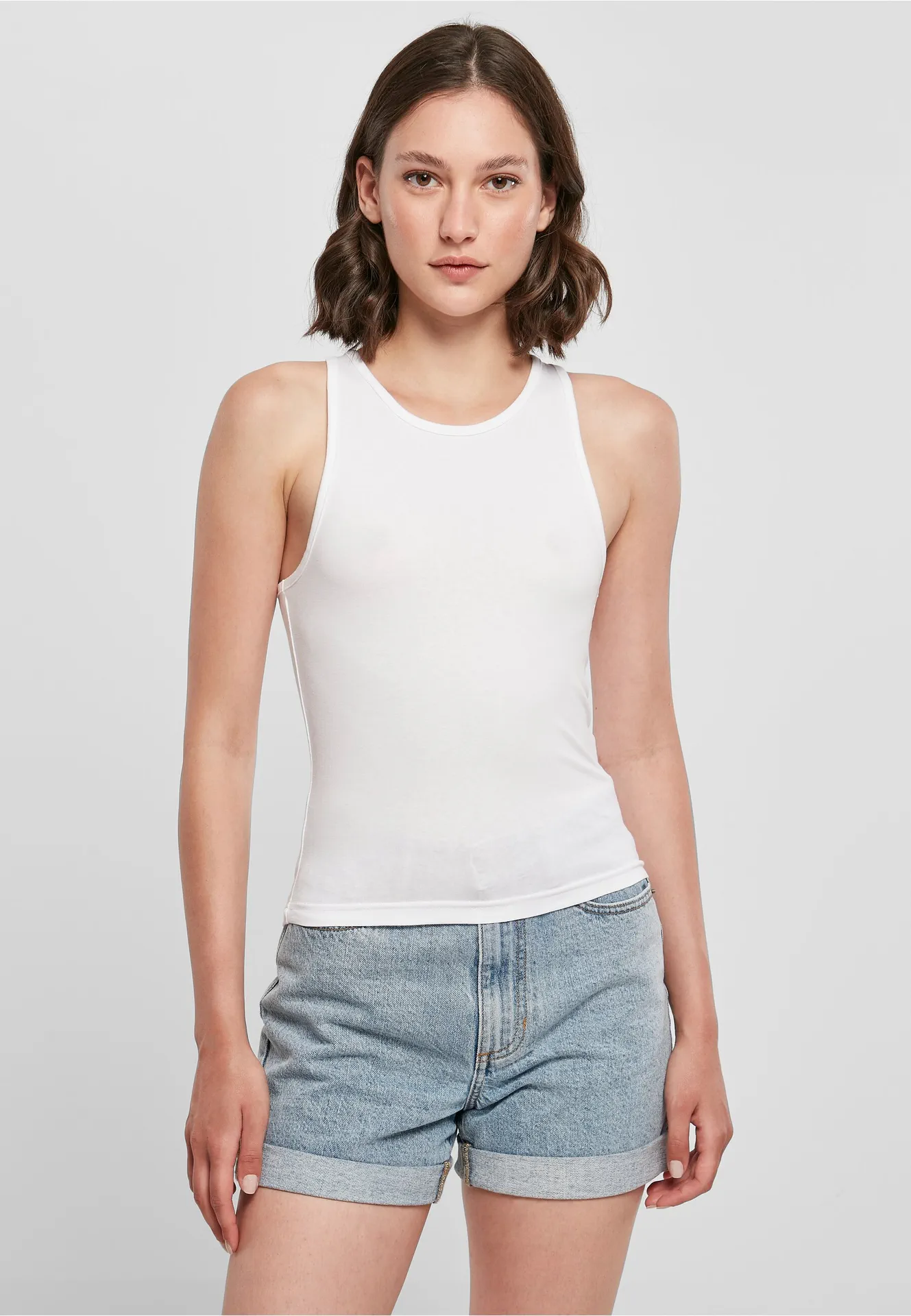 Build Your Brand Ladies Racer Back Top