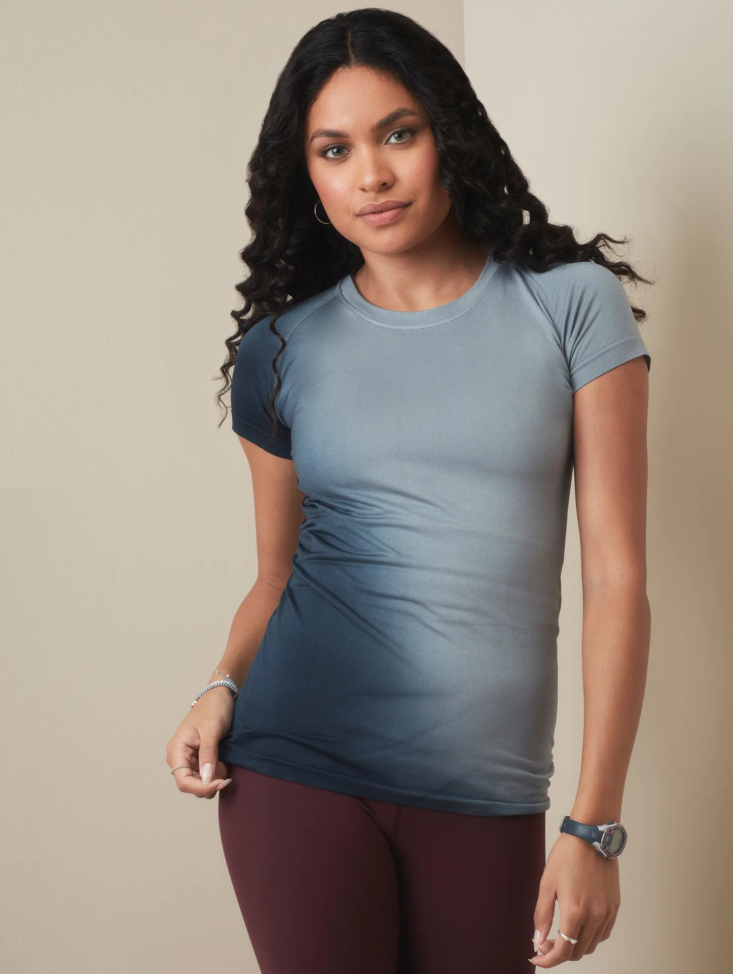 stedman-st8960-seamless-sports-t-shirt-women-bluemidnightdip-model-1 Stedman Seamless Sports-T Women