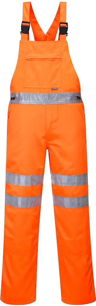 PORTWEST RT43 Warnschutz Polycotton Service Latzhose PORTWEST RT43 Warnschutz Polycotton Service Latzhose