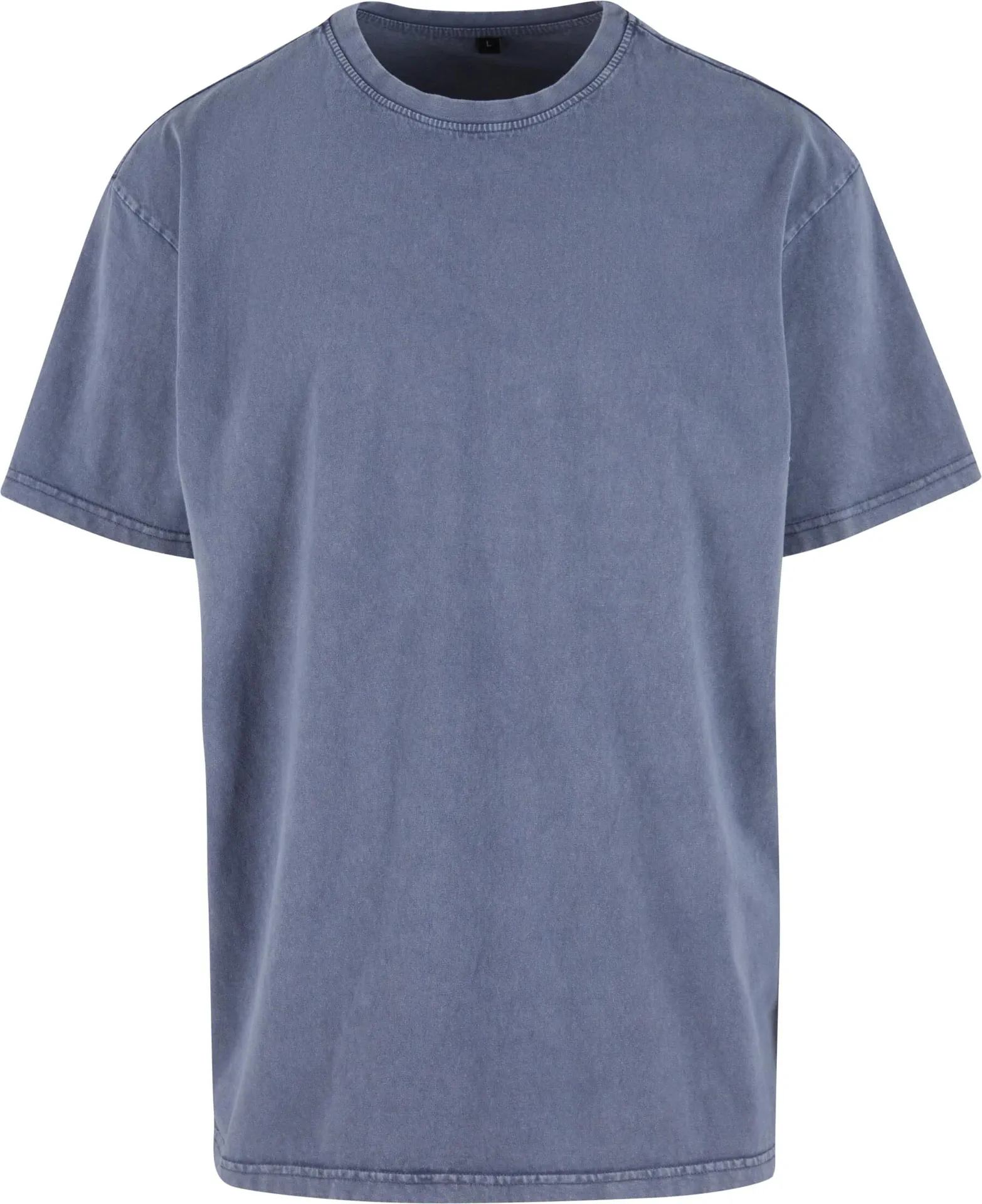 BYB-BY189-acid-washed-heavy-oversize-t-shirt-vintageblue-front-4 Build Your Brand Acid Washed Heavy Oversize Tee