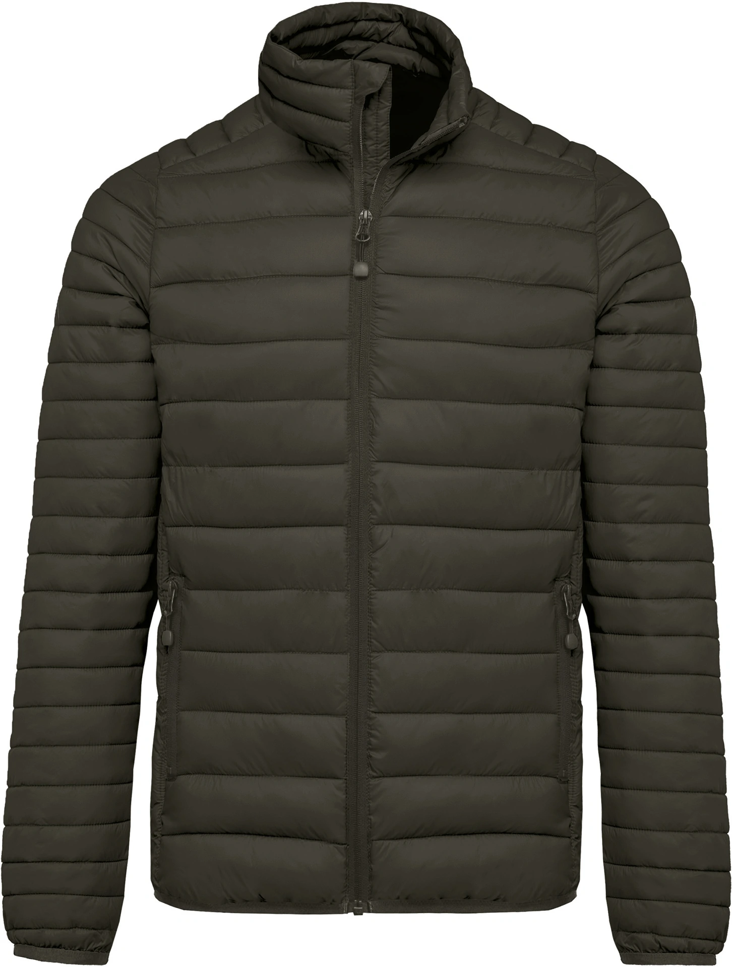 kariban-K6120-leichte-herren-steppjacke-darkkhaki-front-3 Kariban Leichte Herren Steppjacke