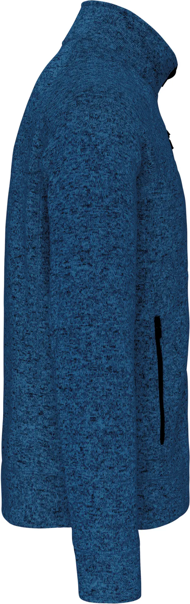 Kariban Herren Melange Strickfleece Jacke