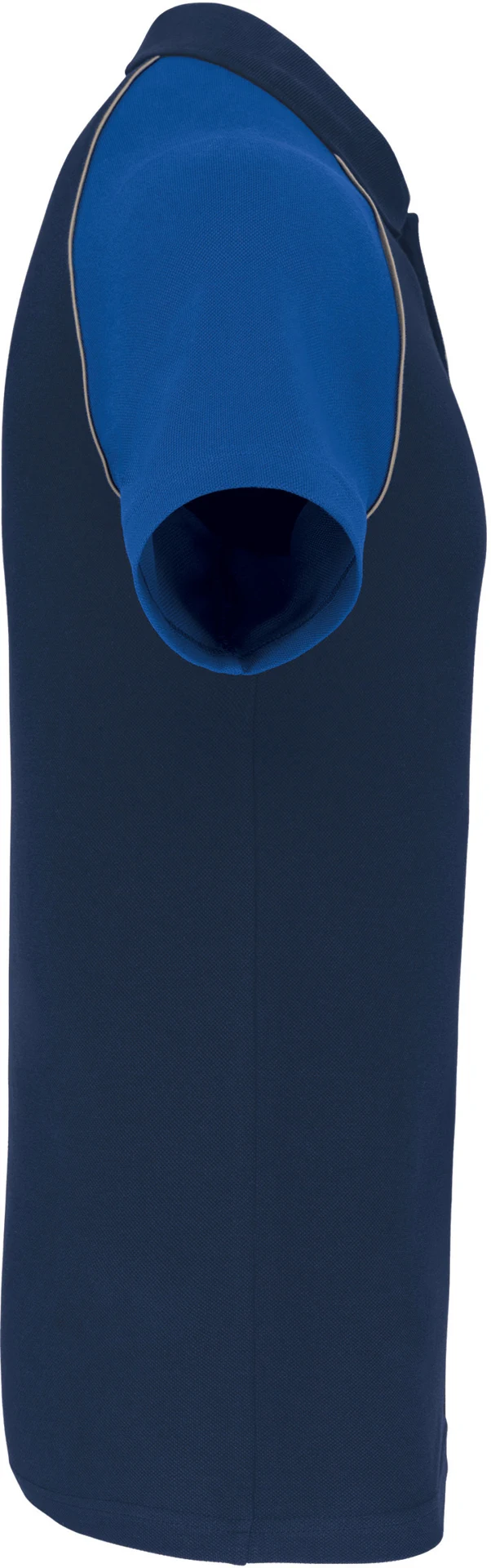 kariban-K226-baseball-pique-polo-navy-lightgrey-royalblue-right-5 Kariban Baseball Piqué Polo Shirt