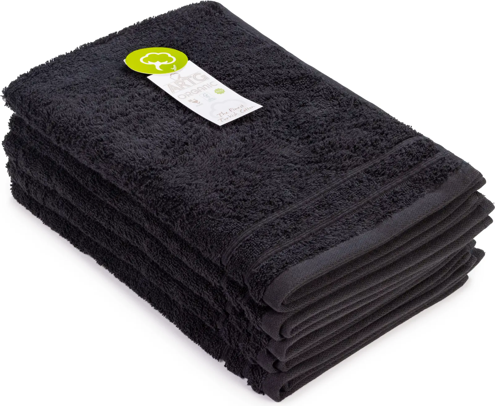 artg-ar505-organic-guest-towel-black-front-1 ARTG Organic Guest Towel
