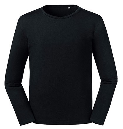 Russell Men`s Pure Organic Long Sleeve Tee Russell Men`s Pure Organic Long Sleeve Tee