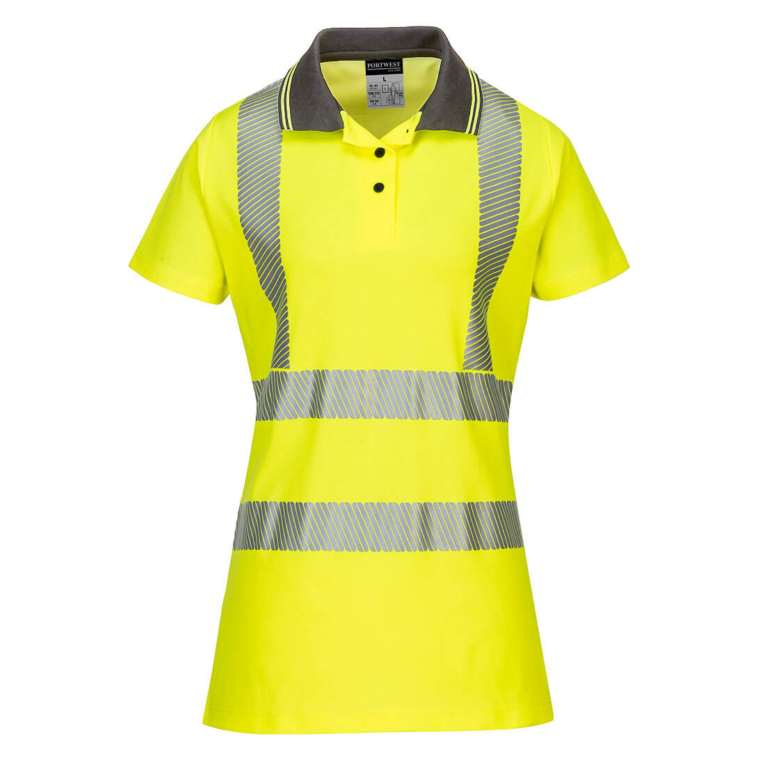PORTWEST LW72 Warnschutz Cotton Comfort Pro Damen Poloshirt kurzarm