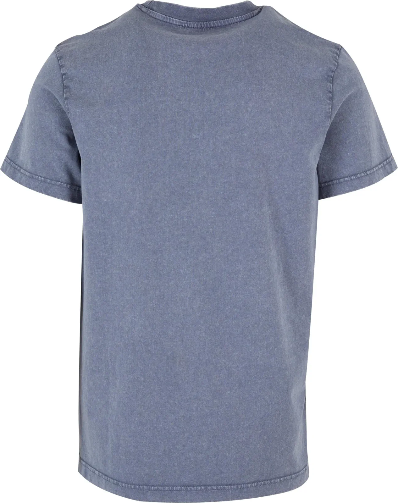 BYB-BY190-acid-washed-round-neck-t-shirt-vintageblue-back-7 Build Your Brand Acid Washed Round Neck Tee