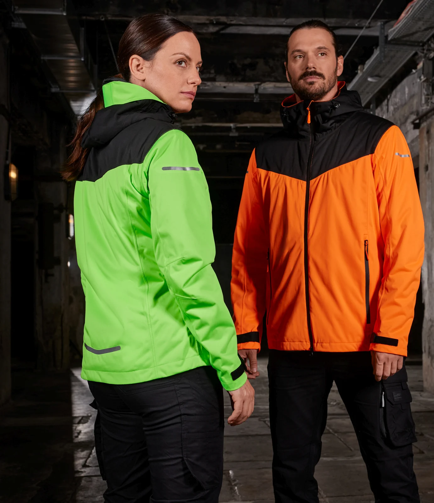 jn1179-ladies-allweather-jacket-brightgreen-model-1 James & Nicholson Ladies´ Allweather Jacket
