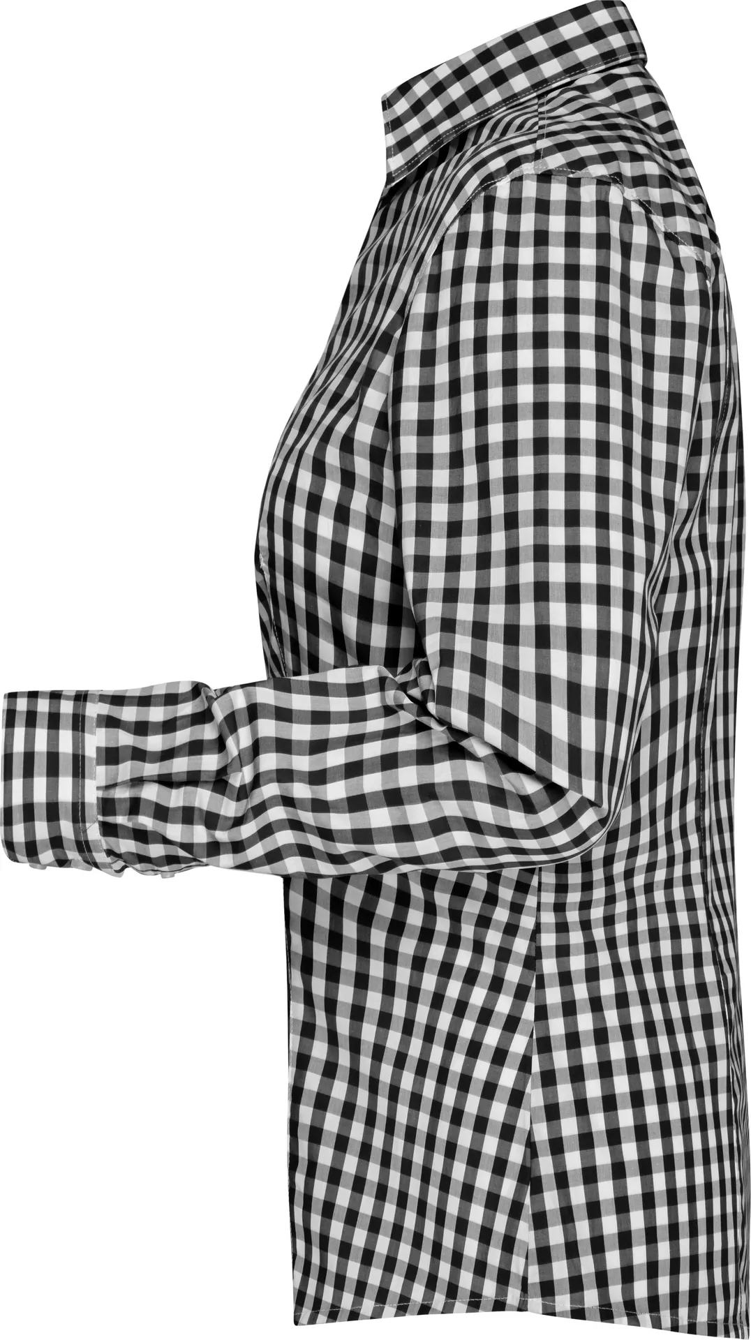 James & Nicholson Ladies Checked Blouse 