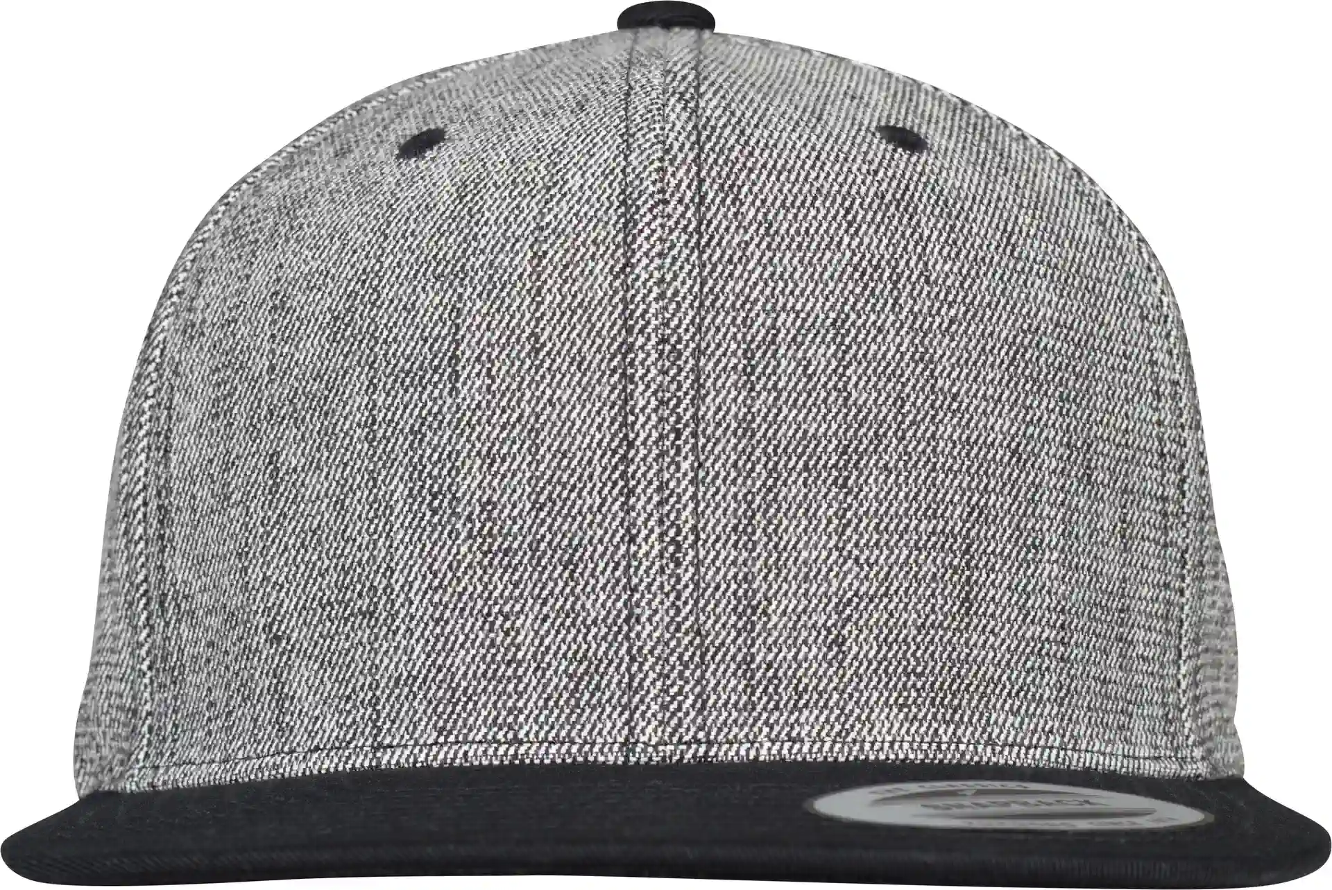 flexfit-6089ms-melange-solid-snapback-blackmelange-black-front-2 FLEXFIT Melange Solid Snapback