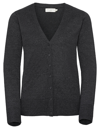 Russell Ladies V-Neck Knitted Cardigan Russell Ladies V-Neck Knitted Cardigan