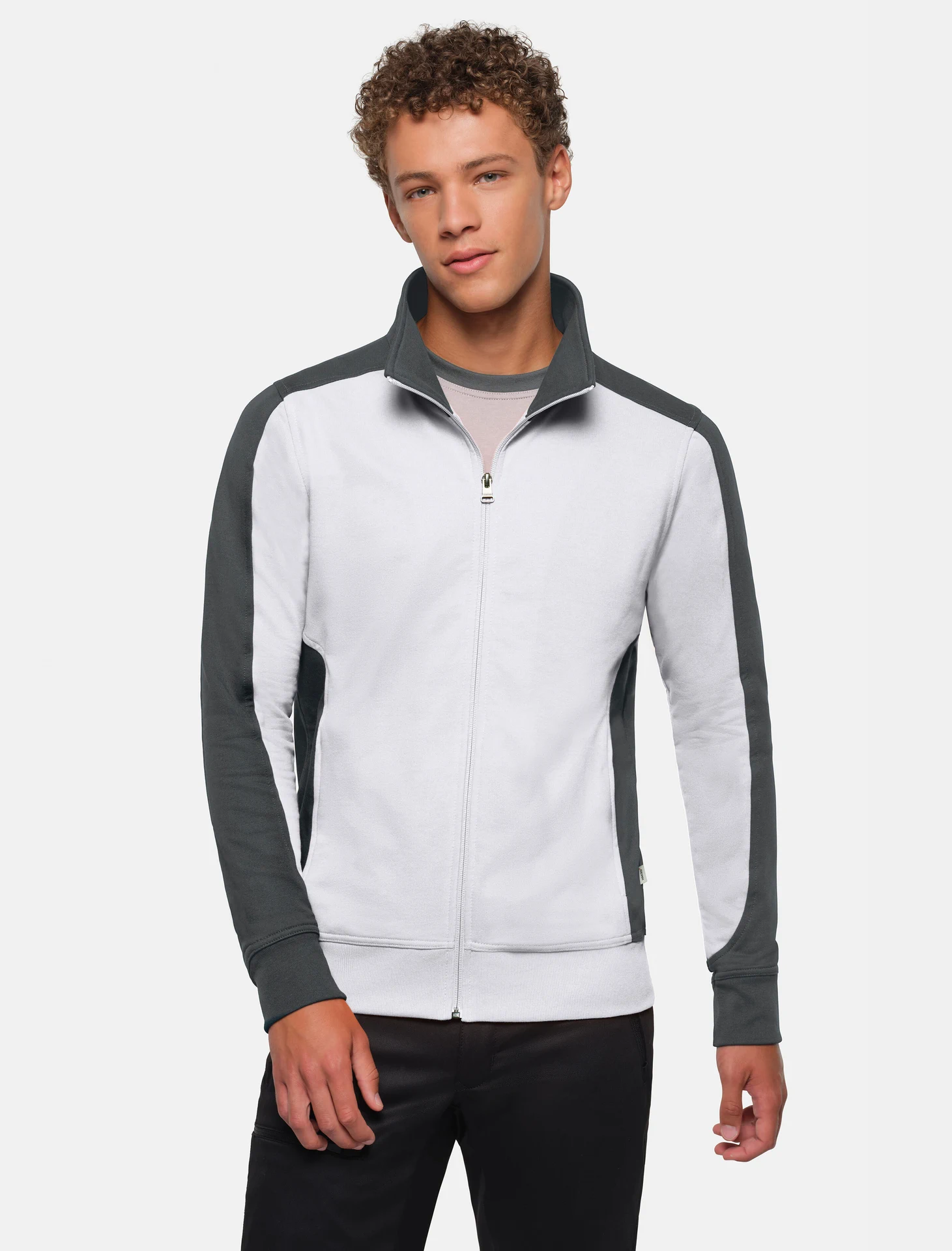 HAKRO Sweatjacke 477 Contrast Mikralinar®