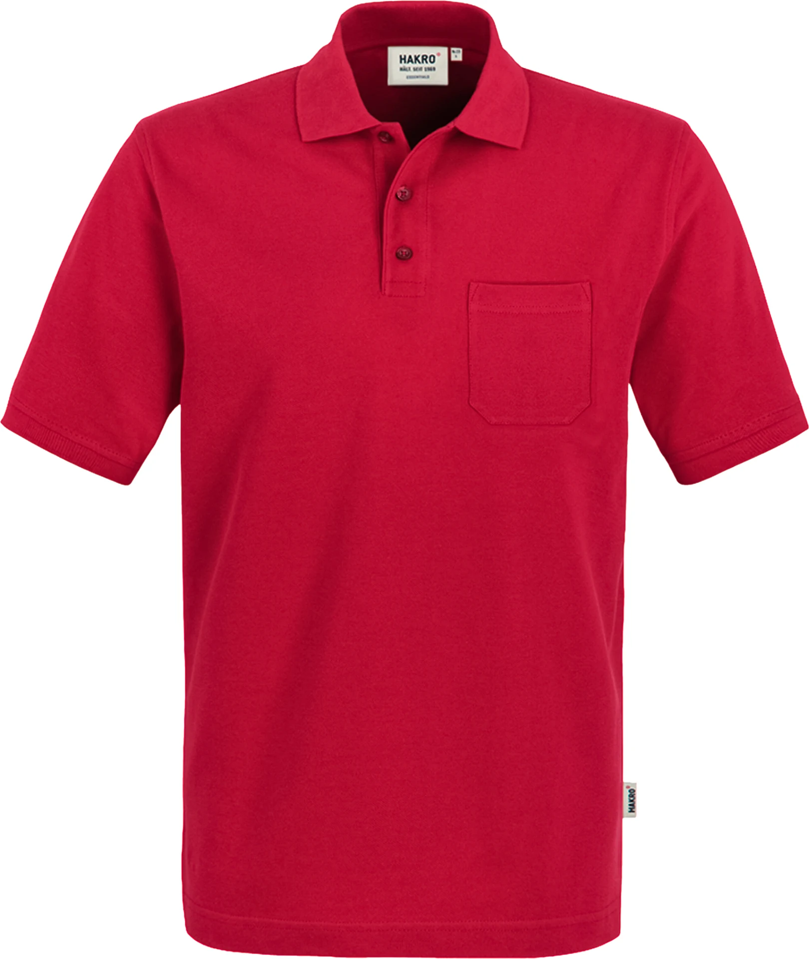 hakro-802-pocket-poloshirt-top-rot-front-1 HAKRO Pocket-Poloshirt 802 Top