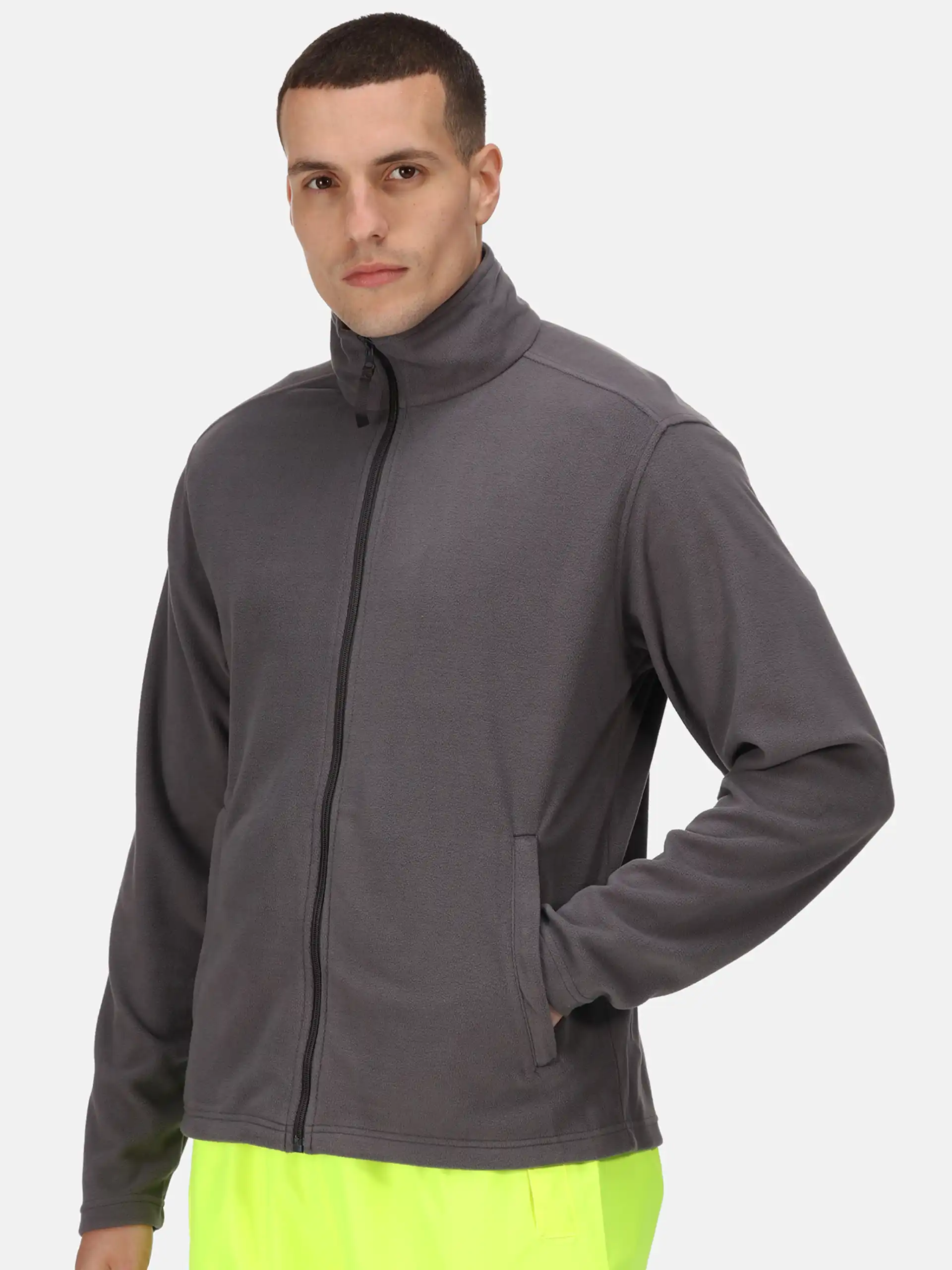 regatta-trf619-classic-microfleece-jacket-seal-grey-model-1 Regatta Classic Microfleece Jacket