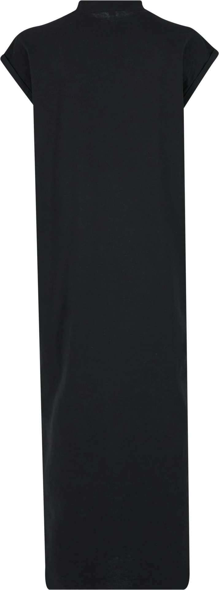 BYB-BY302-ladies-long-extended-shoulder-dress-black-back-7 Build Your Brand Ladies Long Extended Shoulder Dress