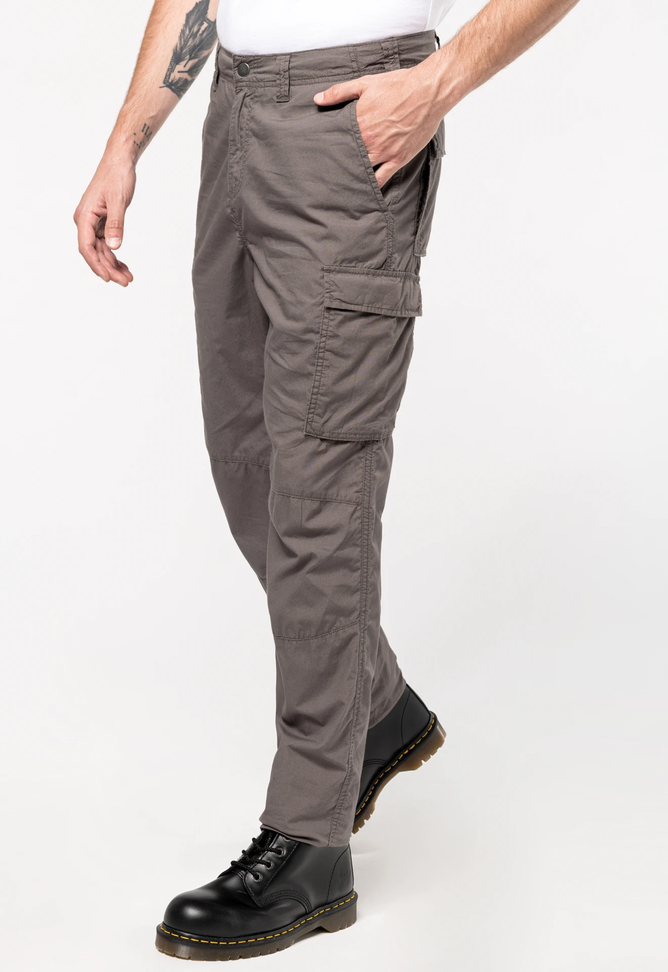 Kariban Leichte Herrenhose mit mehreren Taschen