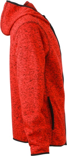 James & Nicholson Men's Knitted Fleece Hoody James & Nicholson Men's Knitted Fleece Hoody